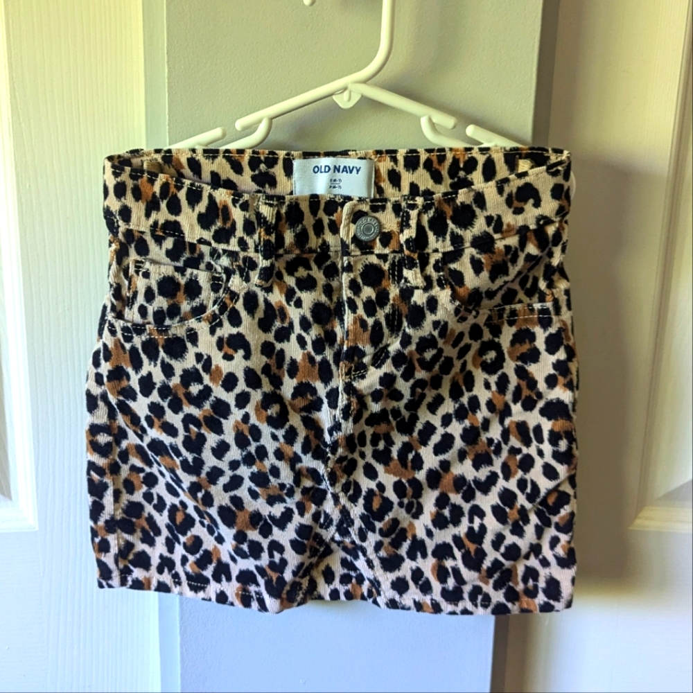 CHEETAH PRINT SKIRT GIRLS 6/7